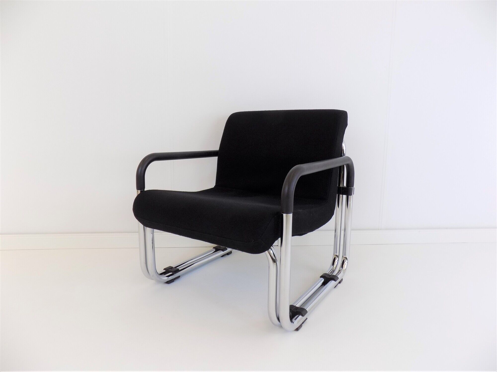 2 Cazzaro Bauhaus tubular steel armchairs