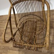 Fauteuil en rotin années 60