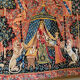 Large embroidered canvas "The Lady and the Unicorn" – To my only desire – Framed