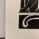 Linogravure art déco "panther"