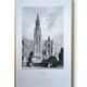 Notre-Dame of Antwerp, old engraving, printed in 1841.