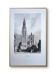 Notre-Dame of Antwerp, old engraving, printed in 1841.