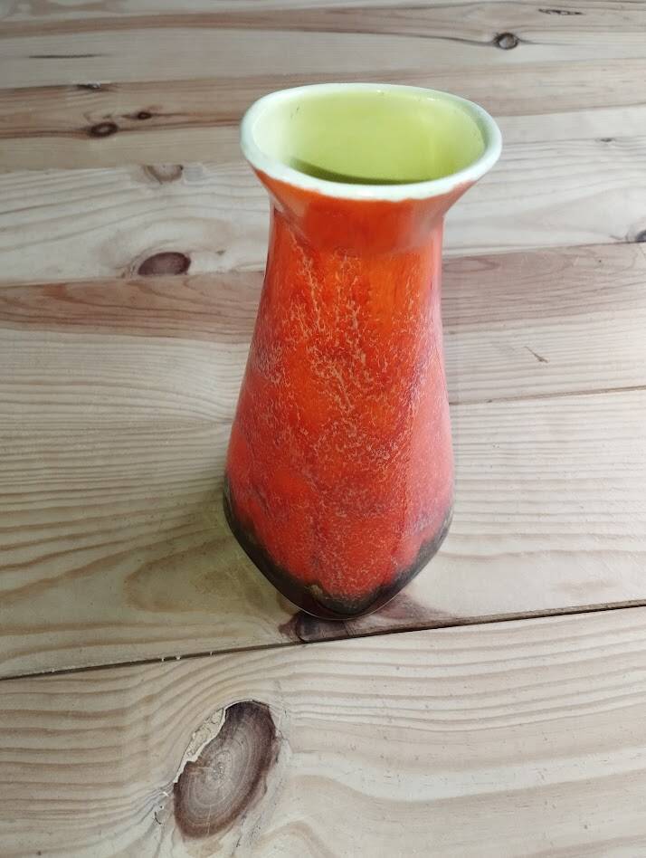 Pichet Vallauris – Free form – Red and green enamel – 1960s–70s – Vintage