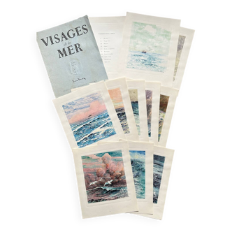 Eaux-fortes de Pierre Fleury « visages de la mer »