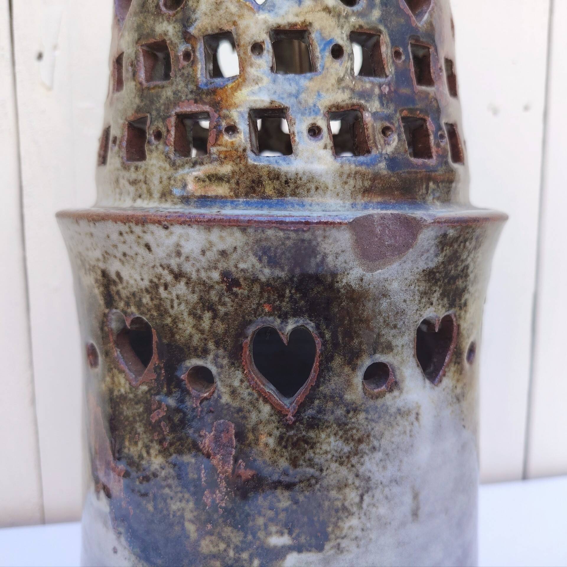 Large lamp base, ceramic, Chantal & Thierry Robert