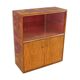 Showcase in blond walnut