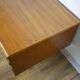 Low Scandinavian teak sideboard Metal