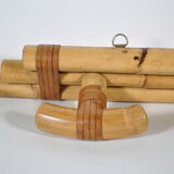 Rattan coat rack 1970
