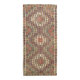 6x13 Rare Size Kilim Rug, Rugged Rug, 180x385Cm Antique Kilim Carpet