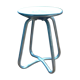 Massive cast aluminum stool Habitat 1980