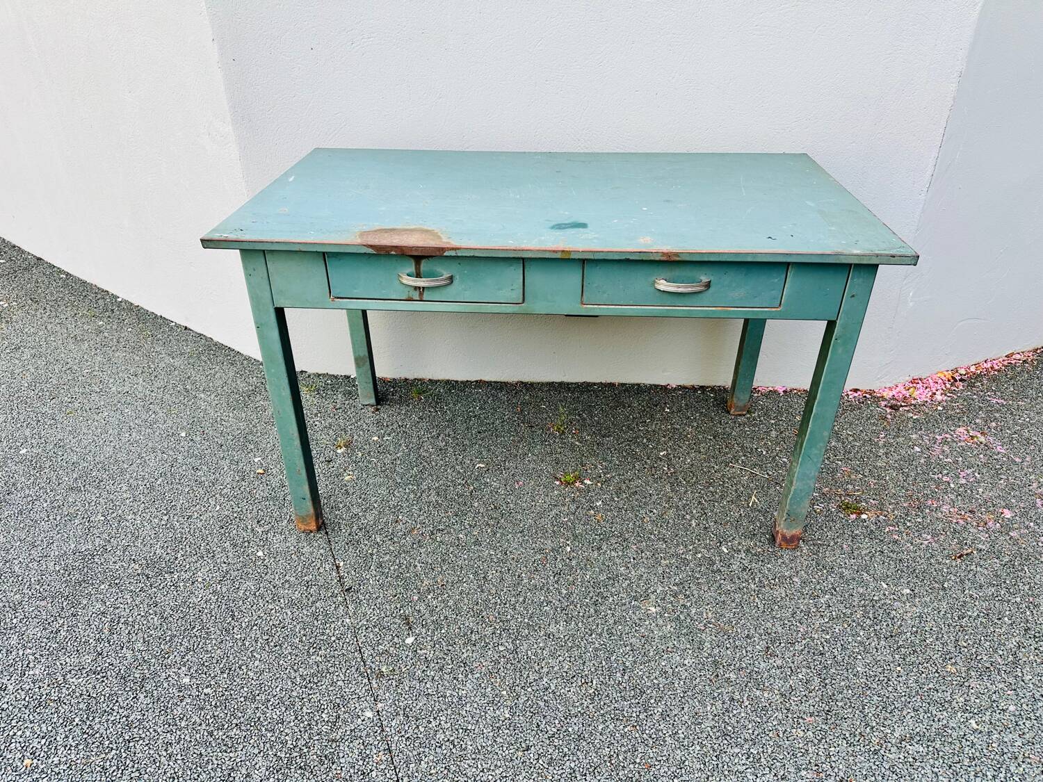 Bureau industrielle table vintage