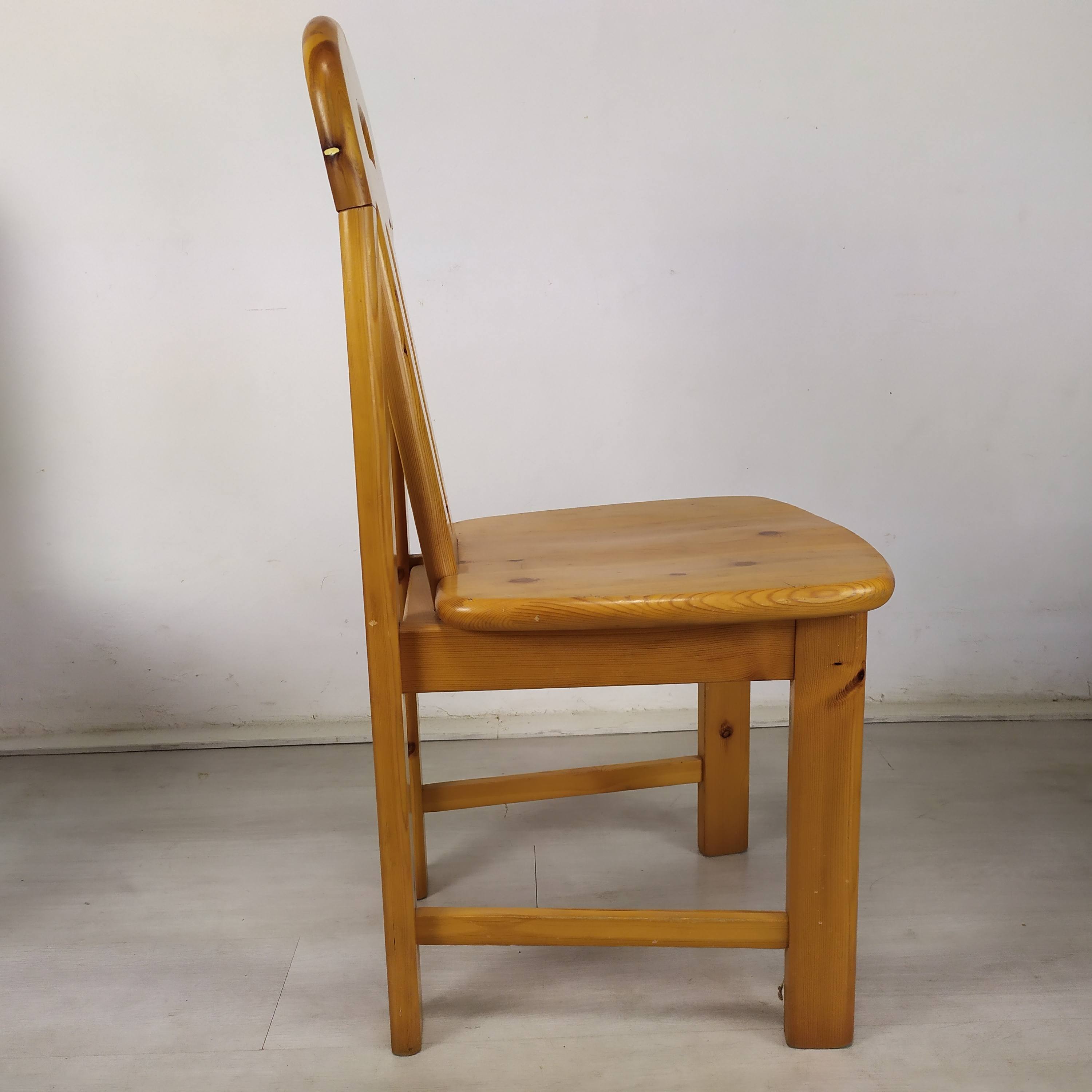 4 vintage pine chairs mountain shawl