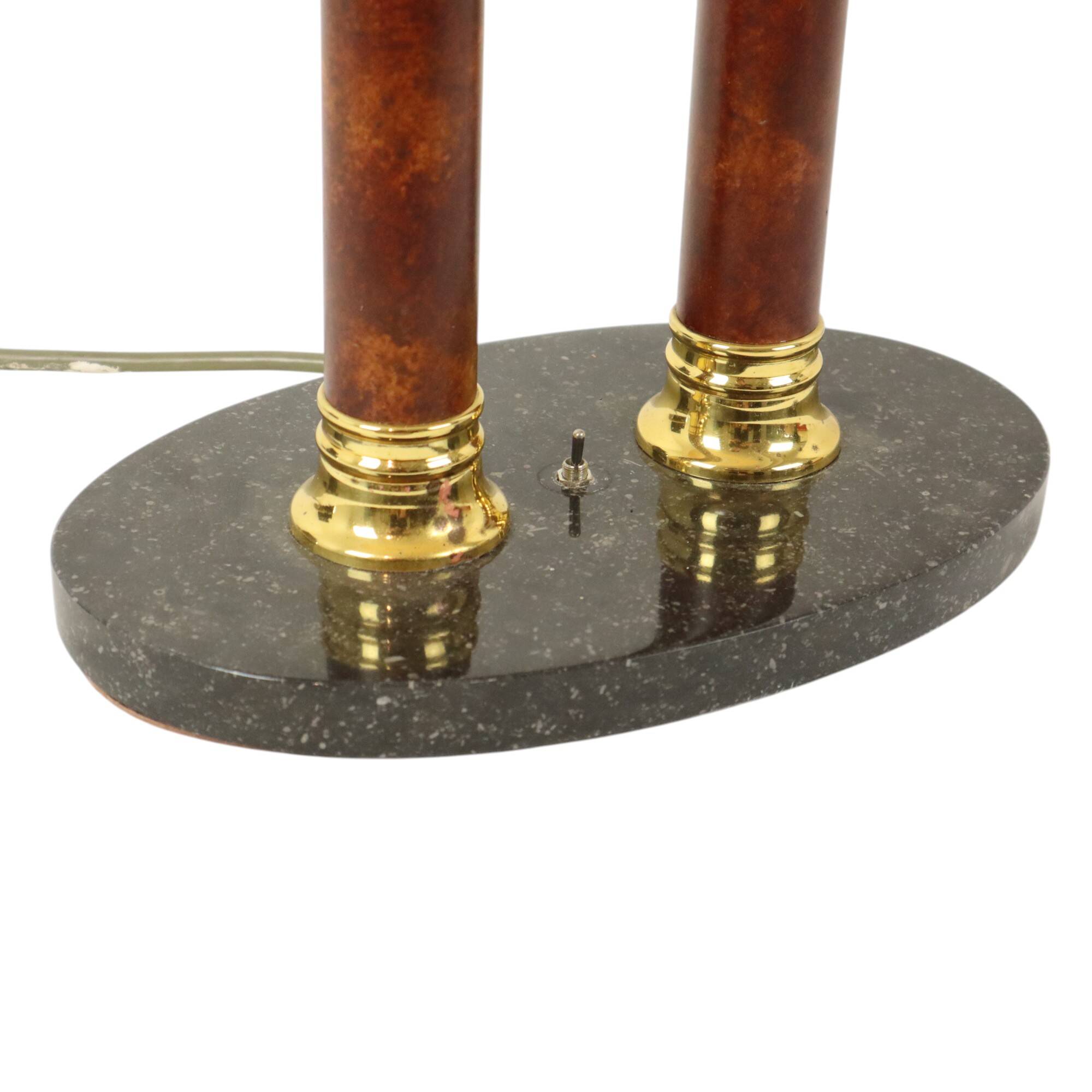 Lampe de table vintage Lusterie Deknudt de style Hollywood Regency