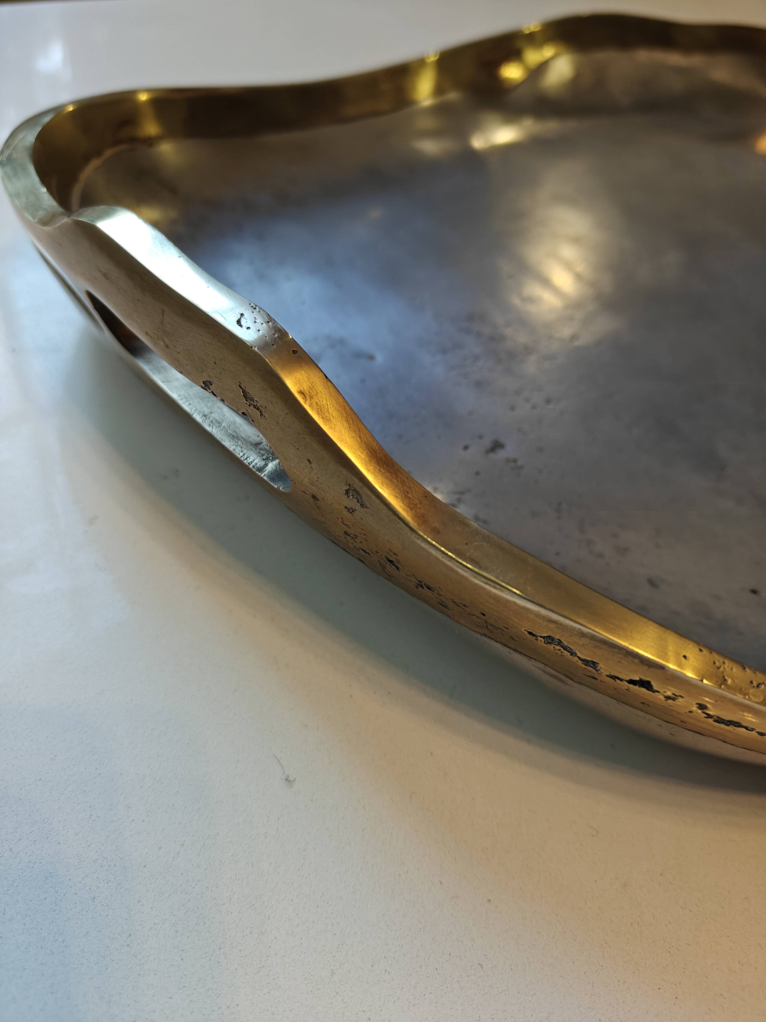 Brutalist plateau sculpture by David Marshall.