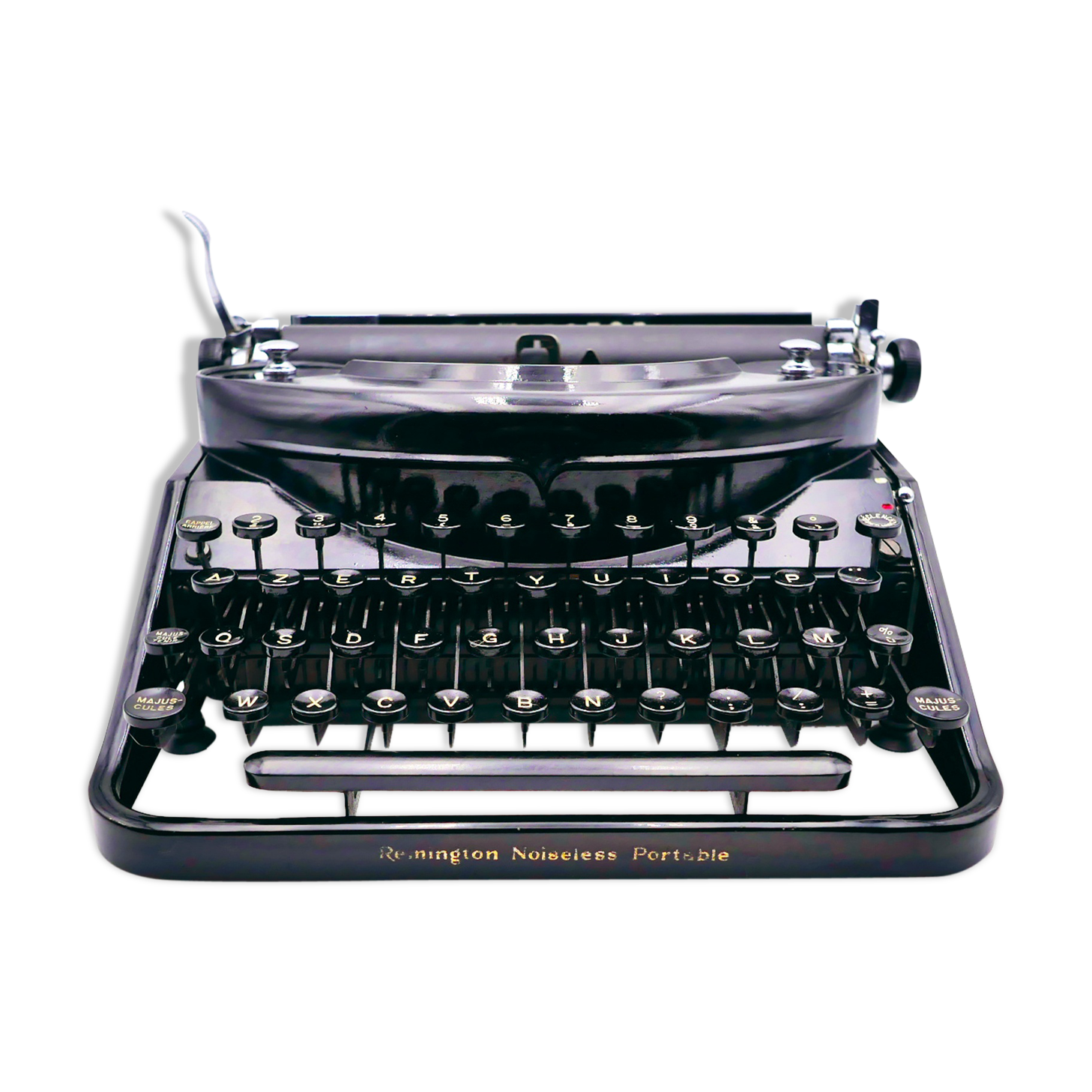 Machine à écrire Remington Noiseless Portable révisée ruban neuf 1932