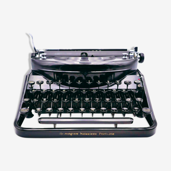 Machine à écrire Remington Noiseless Portable révisée ruban neuf 1932
