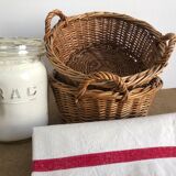 Set of 2 wicker baskets, kitchen decoration