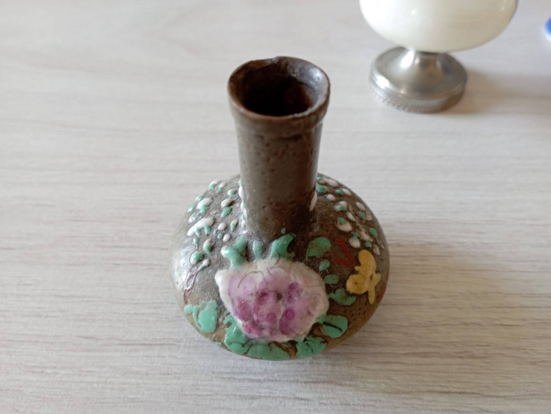 Lot of 8 old miniature vases