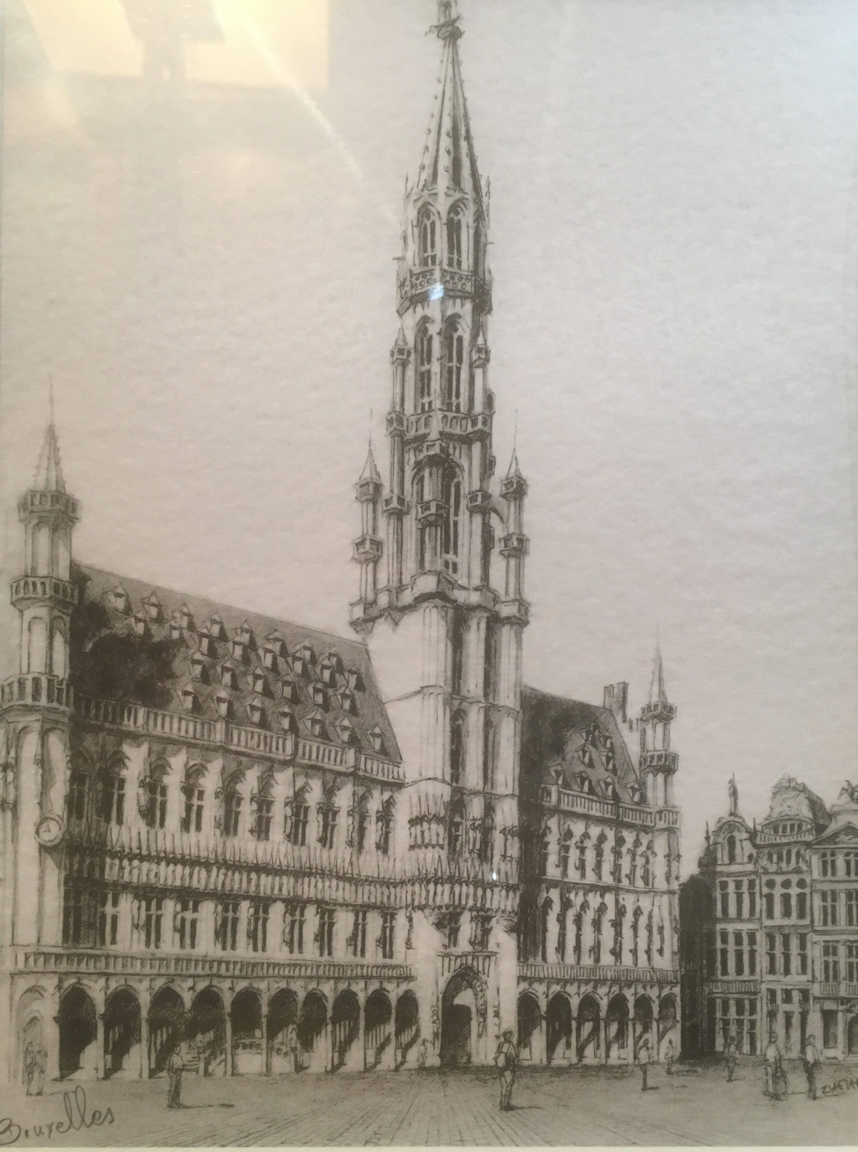 Framed prints Brussels City Hall