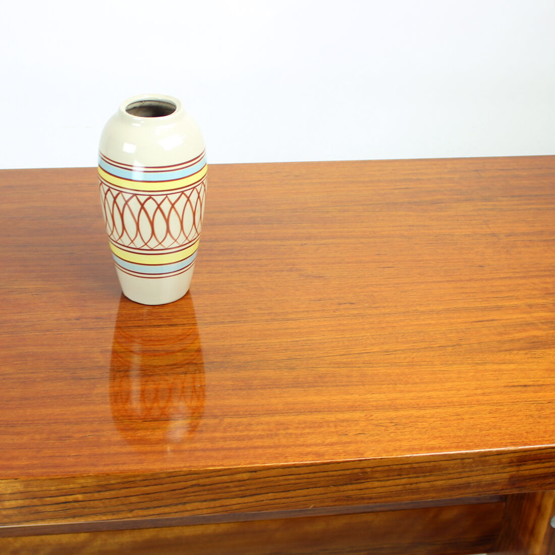 Long Height Adjustable Coffee/Dining Table In Mahogany, Czechoslovakia 1970s