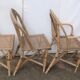 Set of chairs and cannate armchairs of bistro terasse de bar