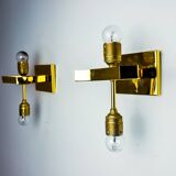 Paire d'appliques de la maison Sciolari pour Lightolier, Italie, 1970