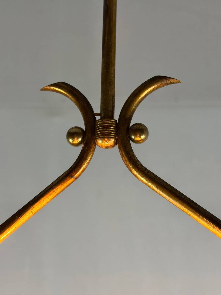 Venetian chandelier in colorless Murano glass, "Vetro à reticello" cut, circa 1950