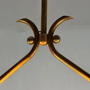 Venetian chandelier in colorless Murano glass, "Vetro à reticello" cut, circa 1950