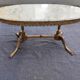 Table basse avec marbre ovalisé – 1960