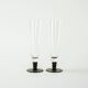 Pair of champagne glasses, Italian design, 1970s, production: Italy
