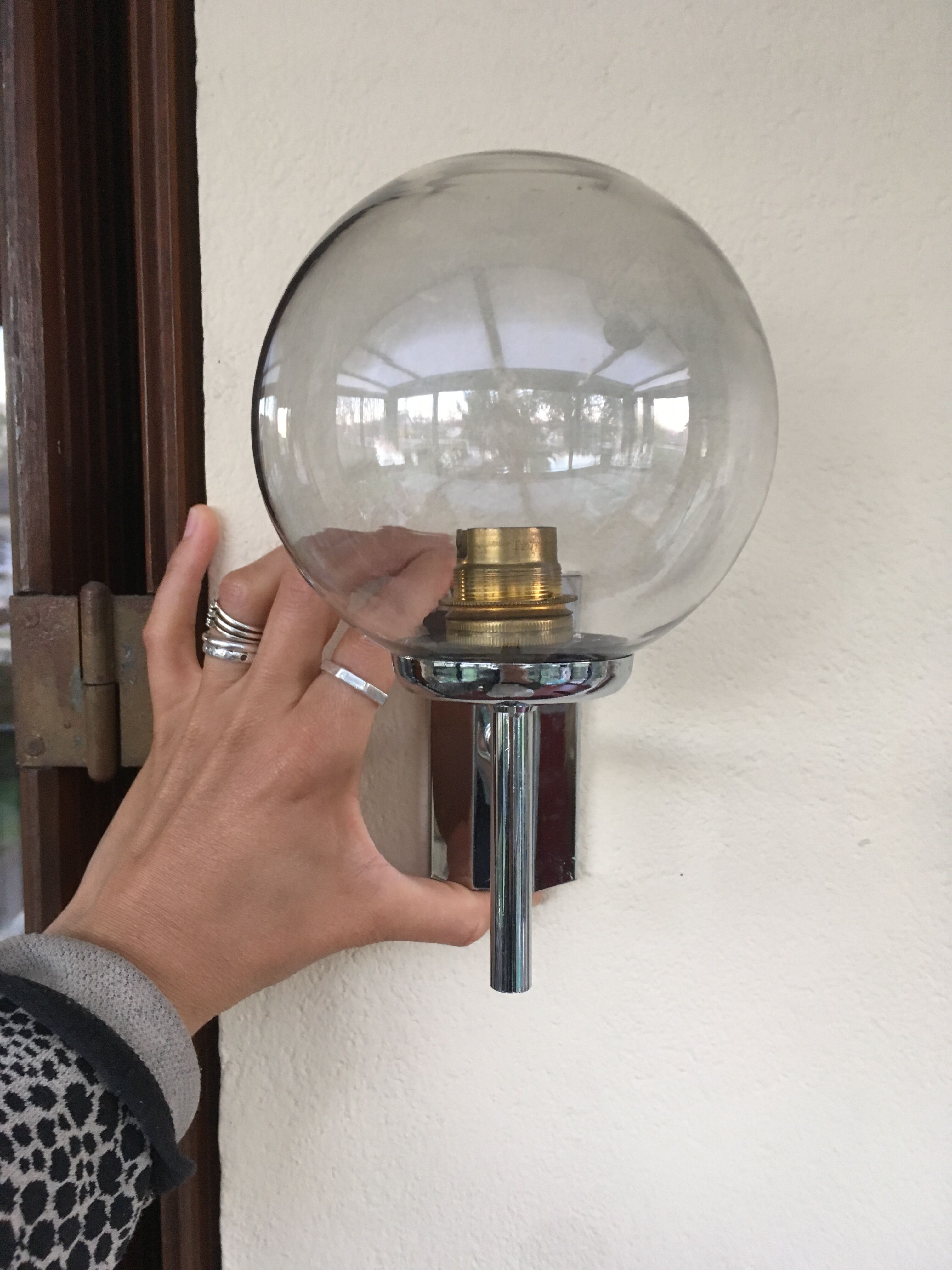 Globe vintage wall light