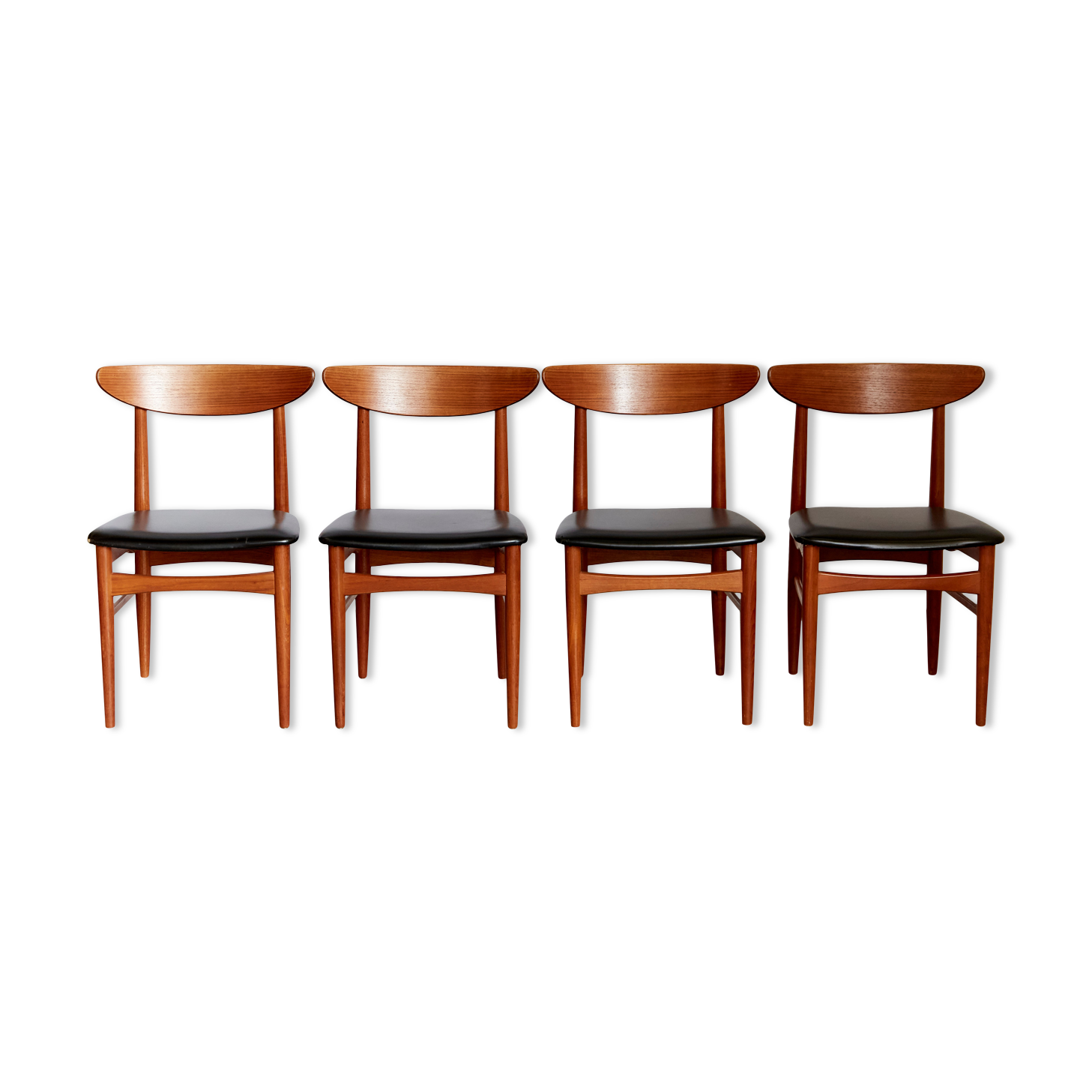 E.W.Bach Teak Dining Chairs for Skovby I Set of Four