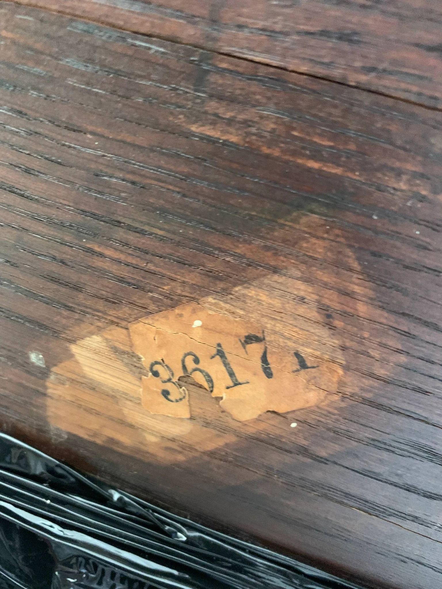 Octagonal oak table, 19th century, griffins