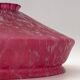 Vintage hanging in jaspé glass, dark pink - 1940s-1950s.