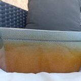 Oven glazed ceramic dish or terrine