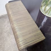 Art Deco coffee table in lacquer and brass