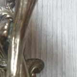 Pair of bronze wall lights, angels, cherubs, cherubs