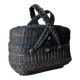 Old Bressan basket in blackened wicker