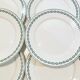 6 plates Sarreguemines Nobilis decoration crown
