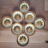 Set of 8 Gien plates