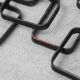 Vintage wall coat rack in metal, 1970s modernist