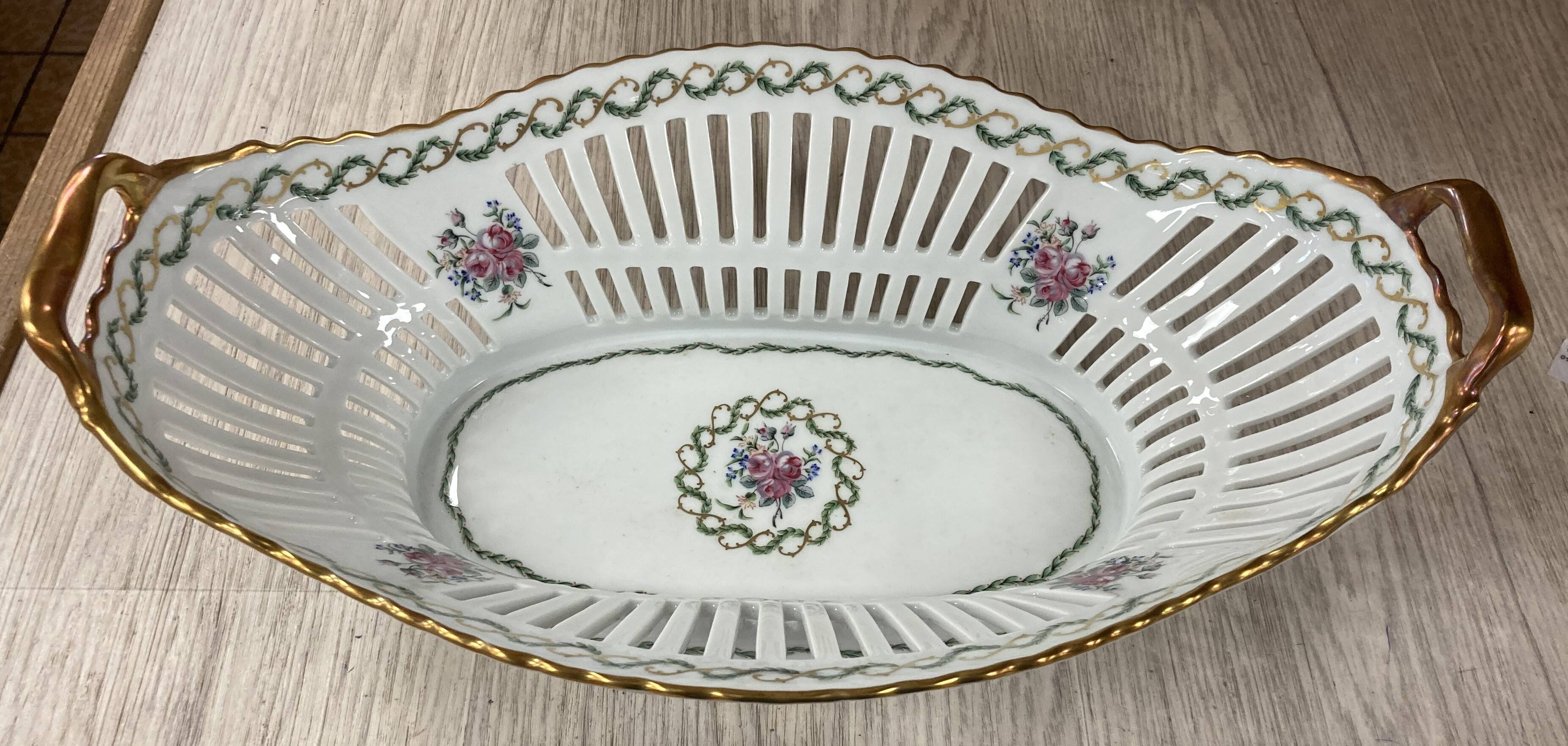 Fruit basket haviland model louveciennes