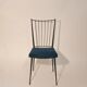 Chair by Colette Gueden in blue velvet