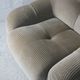 Pair of armchairs "space age". Beige corduroy velvet. France, circa 1970