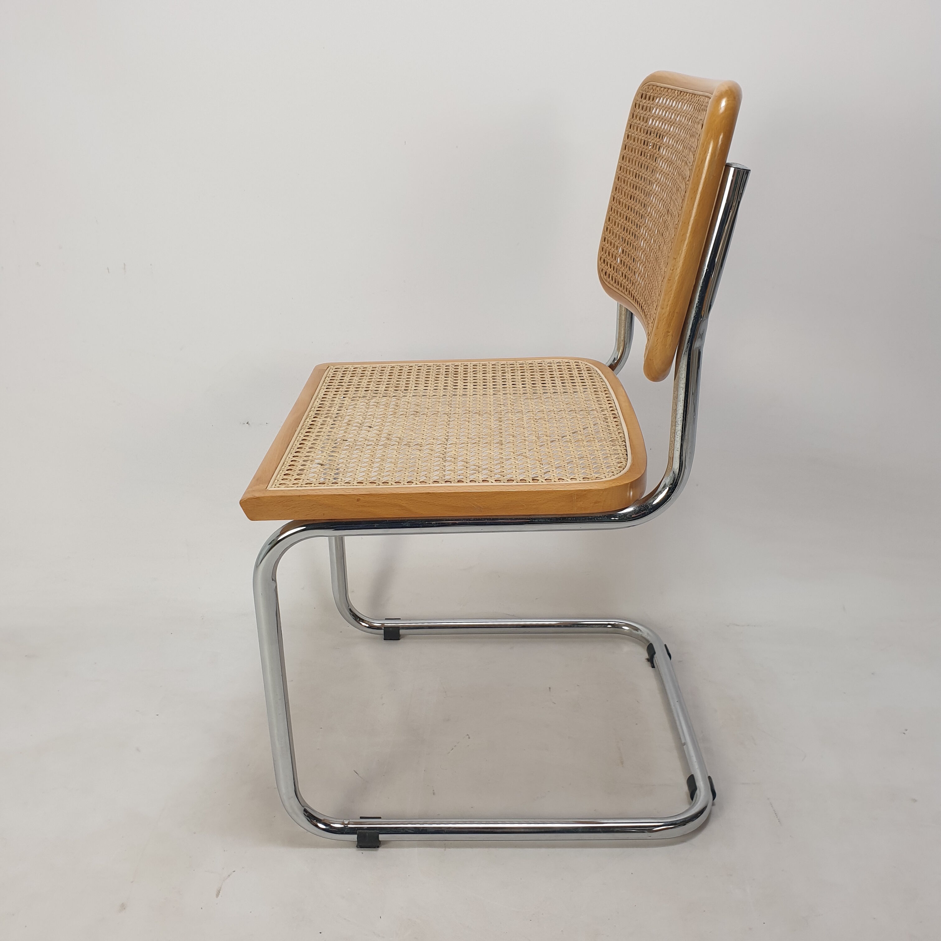 Set of 5 vintage Cesca chairs by Marcel Breuer