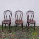 3 chaises de bistrot Fischel bois courbé