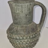 Vintage terracotta vase pitcher from the Parthenon factory, Spain.