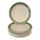 Set of 8 Villeroy and Boch flat plates, vintage Mettlach
