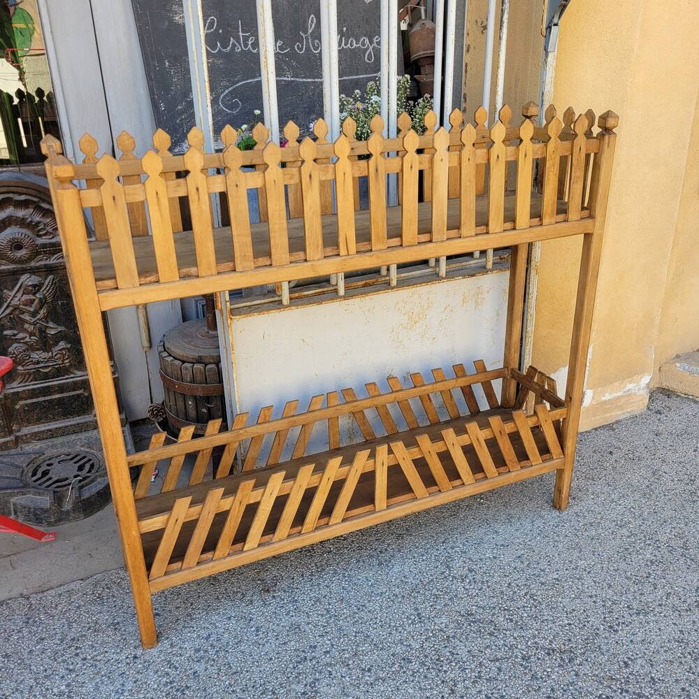 Wooden planter on stand