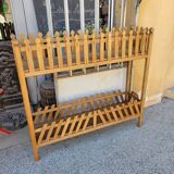 Wooden planter on stand